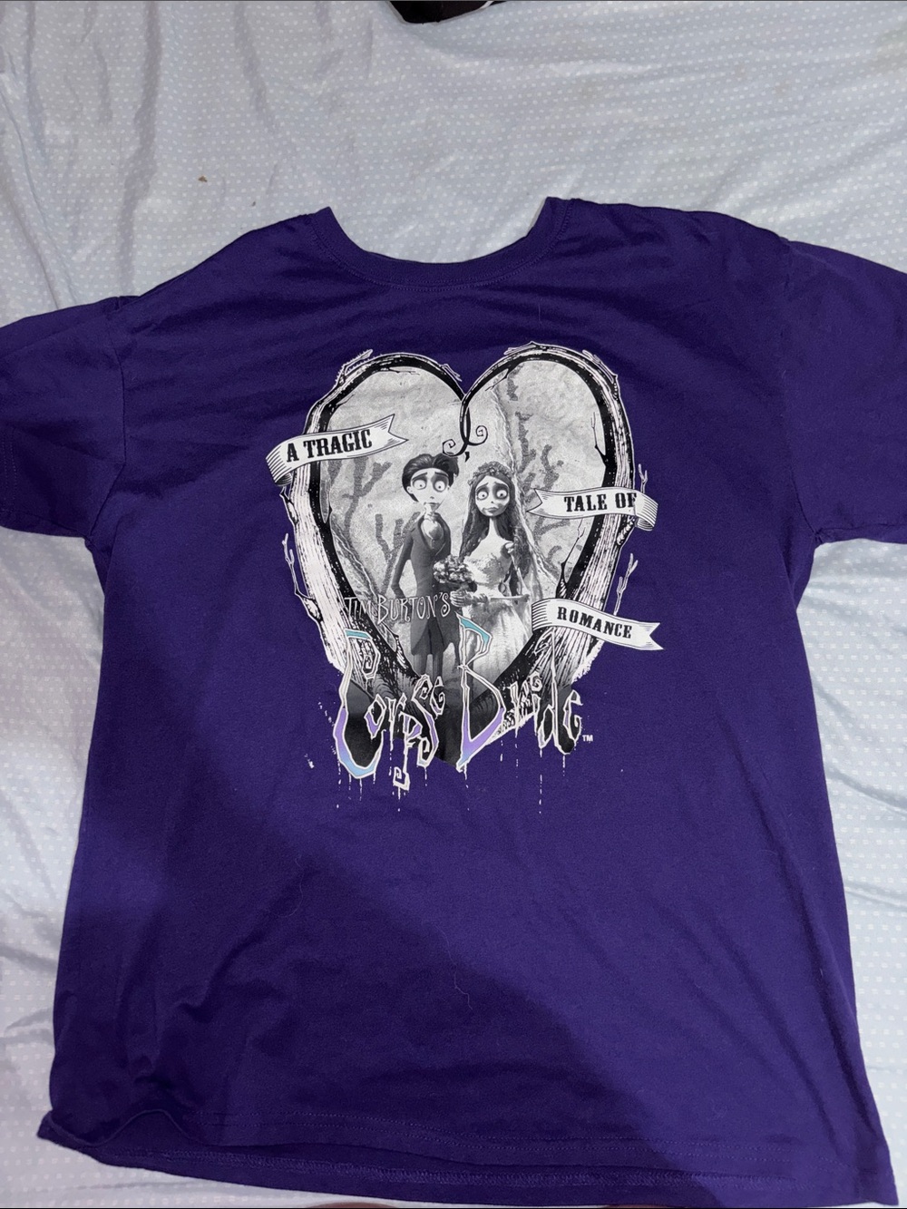 The Corpse Bride Purple Graphic t shirt